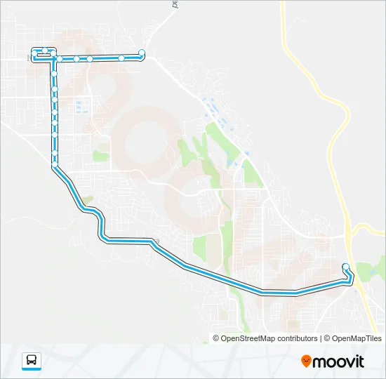 ROUTE 5 IVINS Bus Line Map