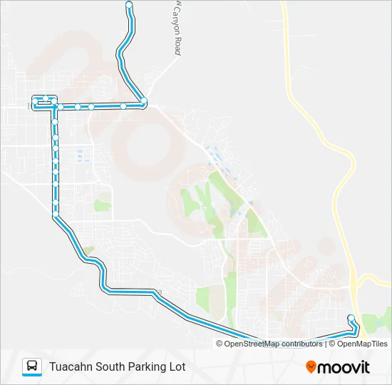 ROUTE 5 IVINS Bus Line Map