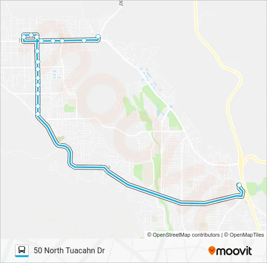 ROUTE 5 IVINS Bus Line Map