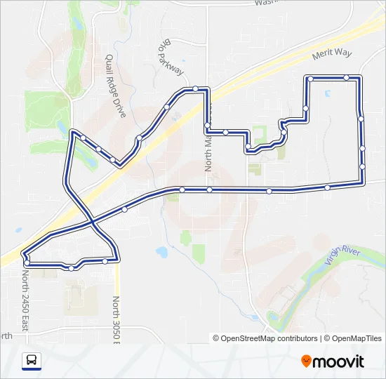ROUTE 7 WASHINGTON Bus Line Map