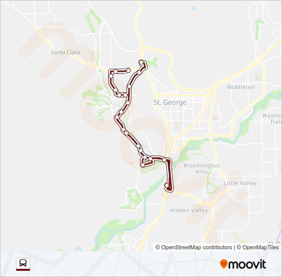 ROUTE 6 DIXIE DR SOUTH Bus Line Map