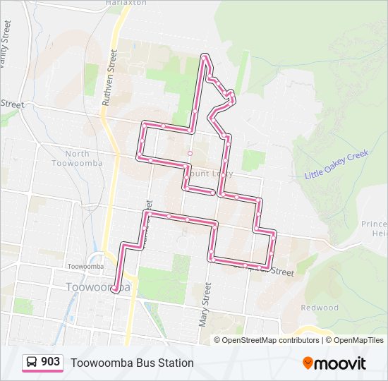 903 Route: Schedules, Stops & Maps - Toowoomba Bus Station (Updated)