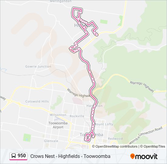 950 Route: Schedules, Stops & Maps - Highfields Central Plaza (Updated)