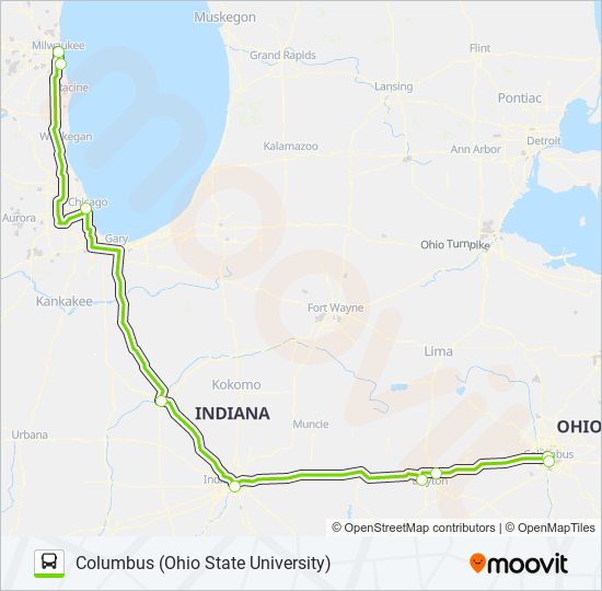 Mapa de FLIXBUS 2511 de autobús