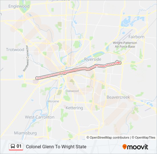 01 bus Line Map