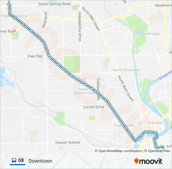08 Bus Line Map