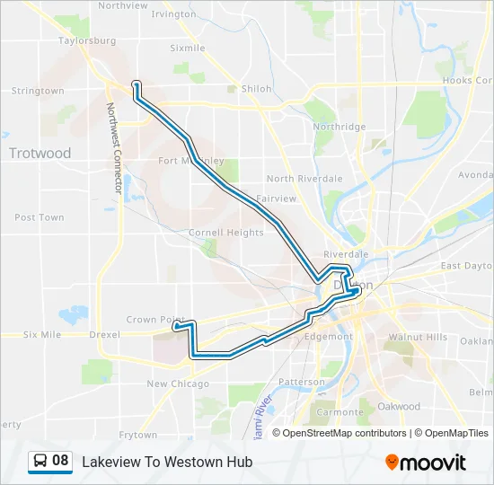 08 Bus Line Map