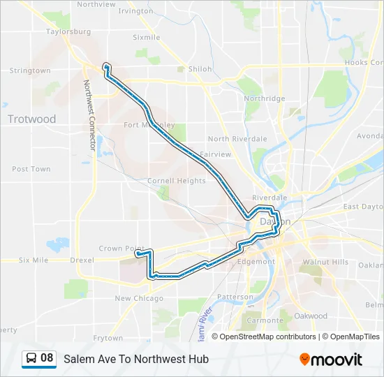 08 Bus Line Map
