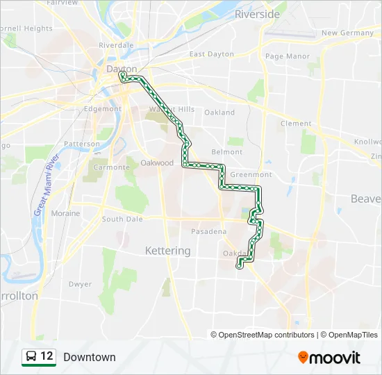 12 Bus Line Map