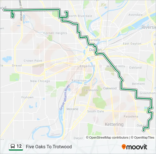 12 Bus Line Map