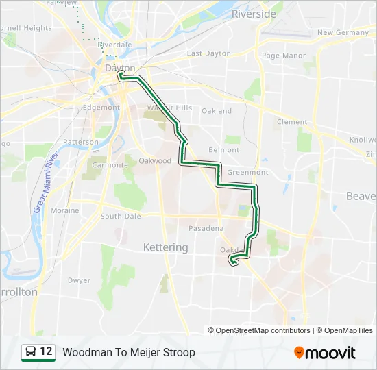 12 Bus Line Map