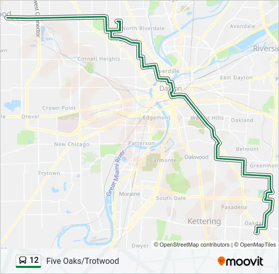 12 Bus Line Map