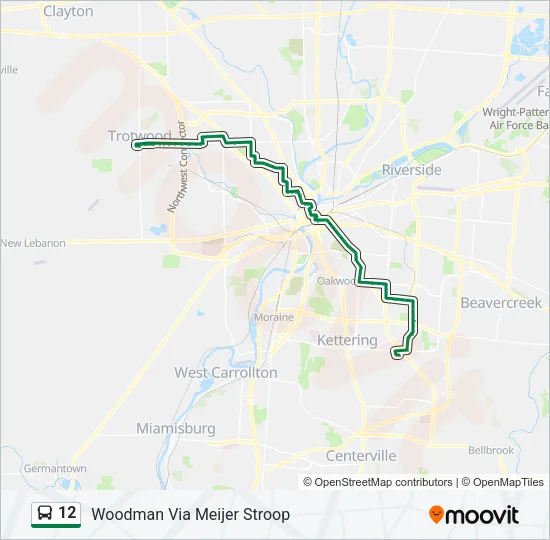 12 Bus Line Map