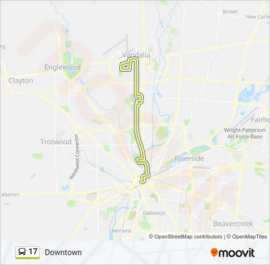 17 Bus Line Map