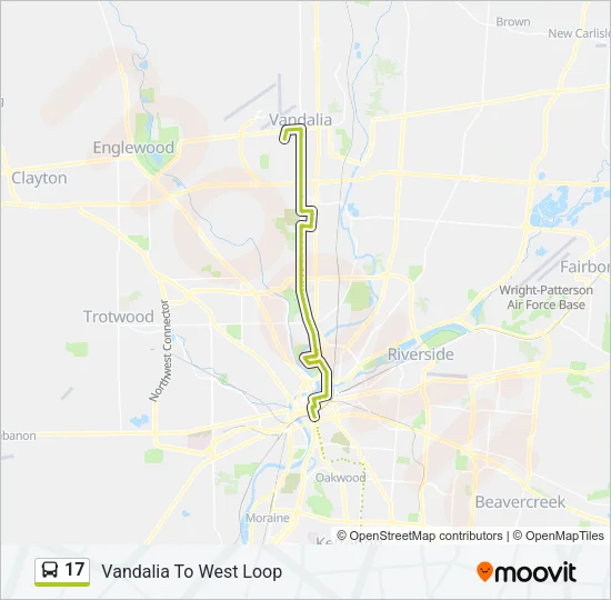 17 Bus Line Map