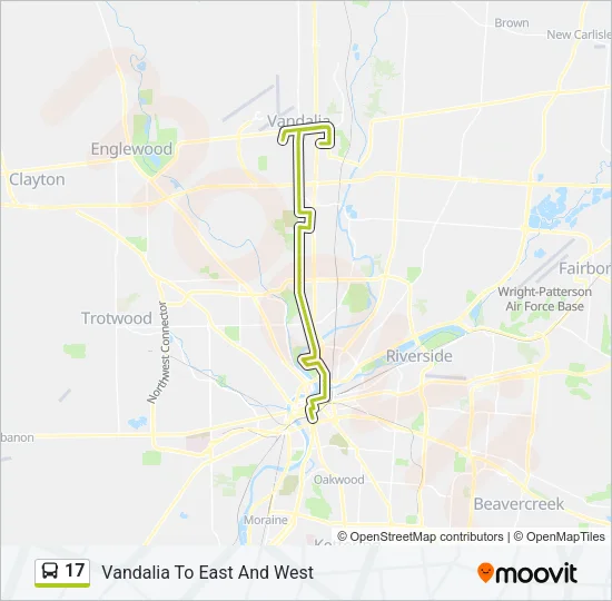 17 Bus Line Map