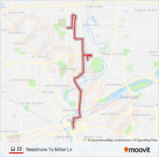 Mapa de 22 de autobús