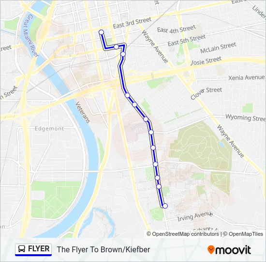 FLYER Bus Line Map