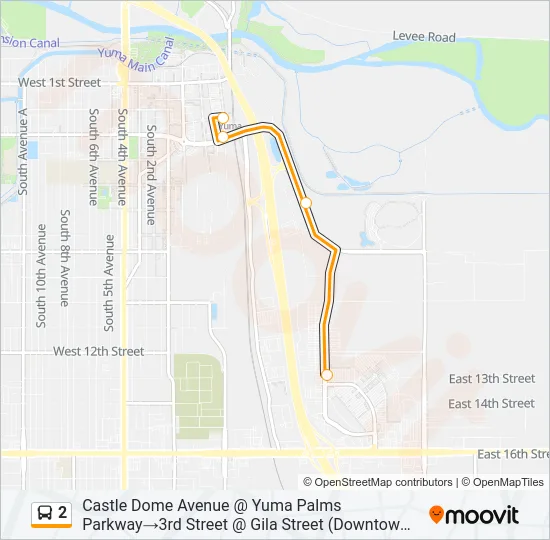 2 Bus Line Map
