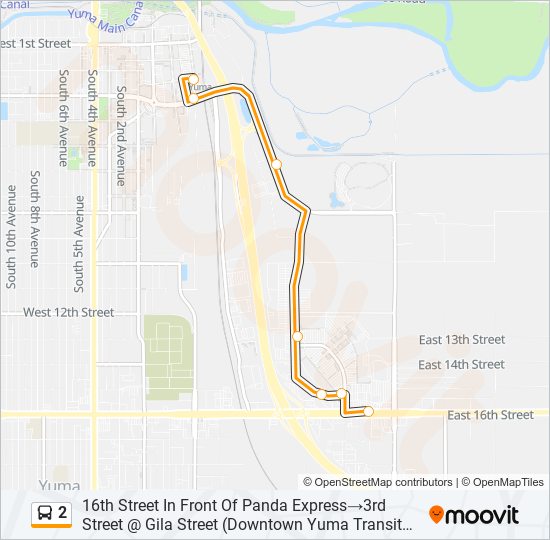 2 bus Line Map