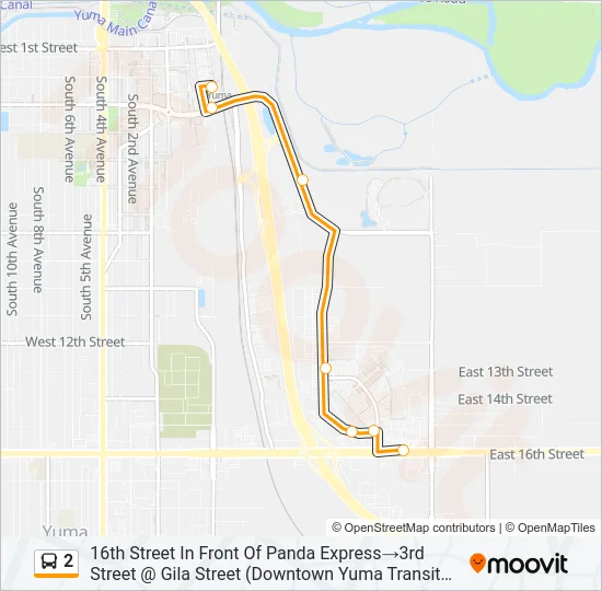 2 Bus Line Map