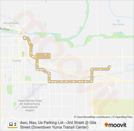 2 Bus Line Map