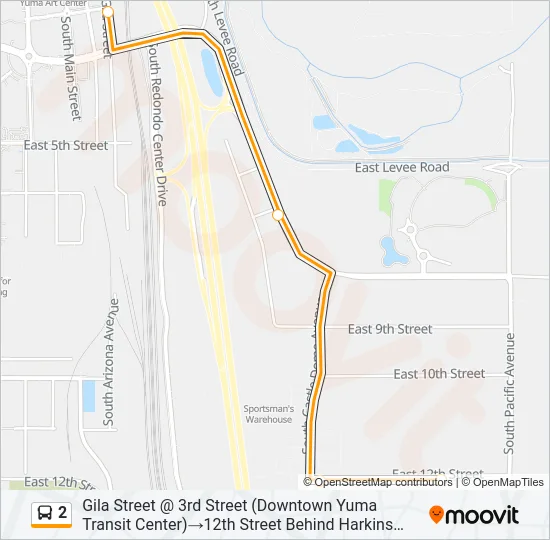 2 Bus Line Map