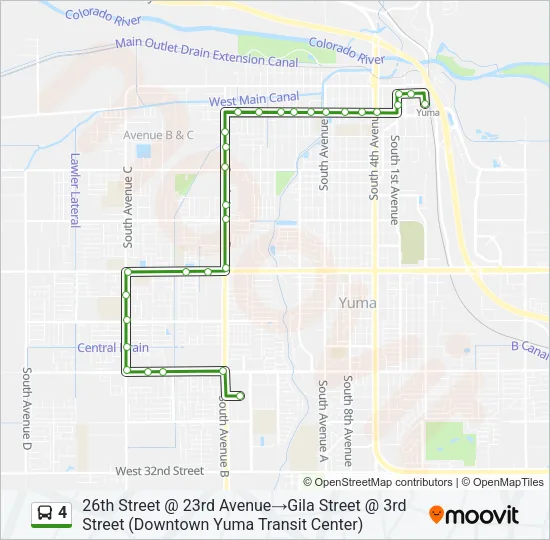 4 Bus Line Map