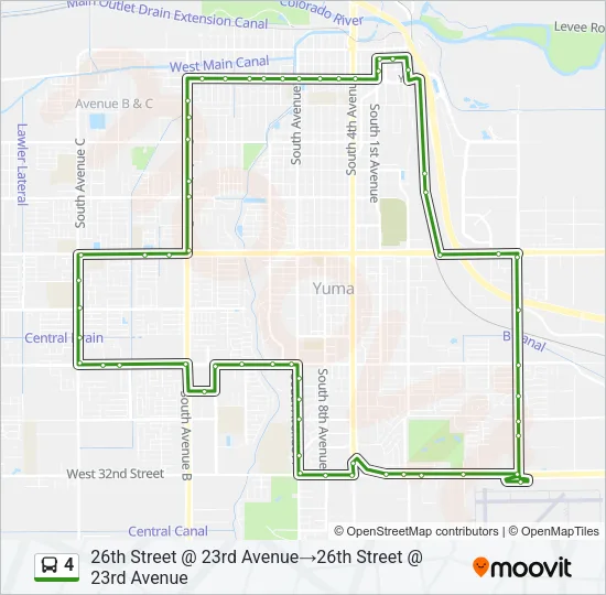 4 Bus Line Map