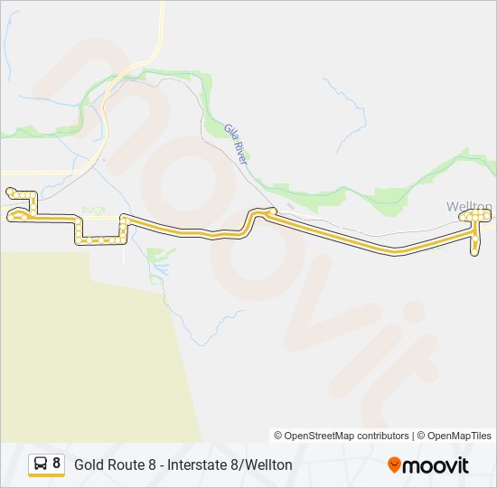 8 bus Line Map