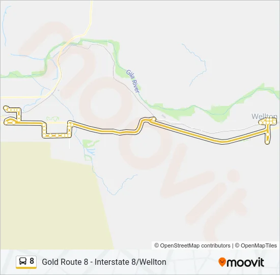 8 Bus Line Map