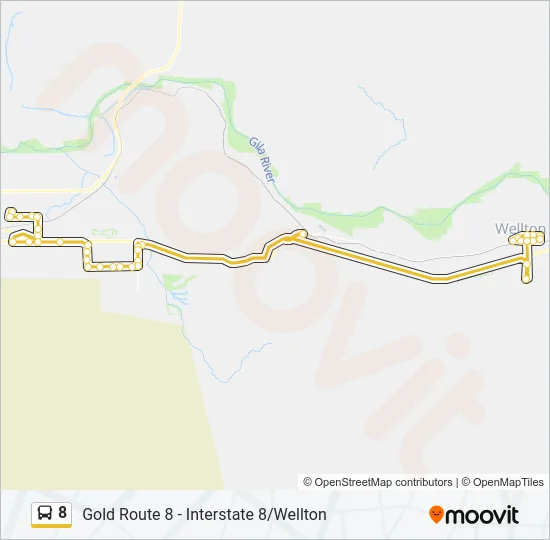 8 Bus Line Map