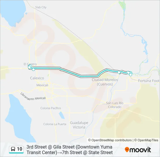 10 Bus Line Map