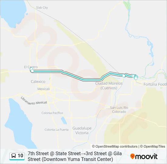 10 Bus Line Map