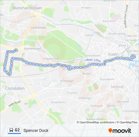 G2 Bus Line Map