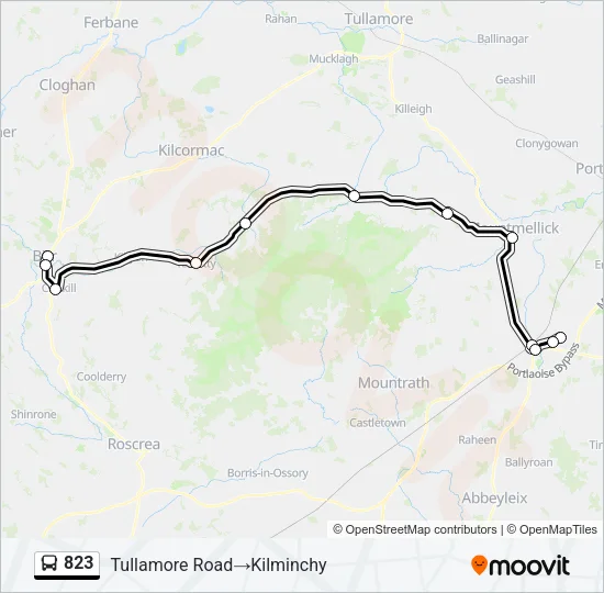 823 Bus Line Map