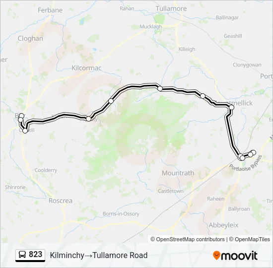 823 Bus Line Map