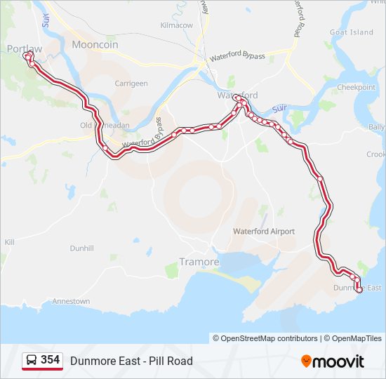 354 Route Schedules, Stops & Maps Dunmore East (Updated)