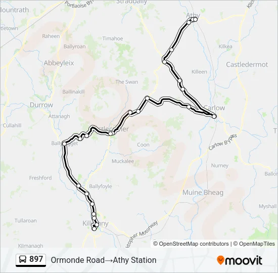 897 Bus Line Map