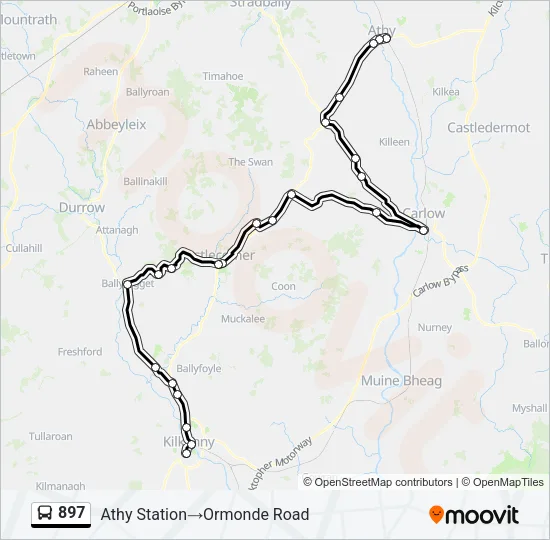 897 Bus Line Map