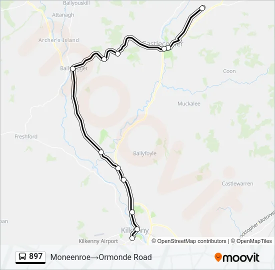 897 Bus Line Map