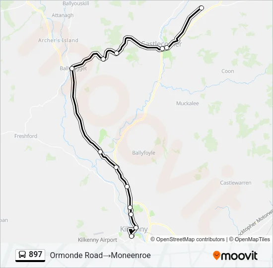 897 Bus Line Map