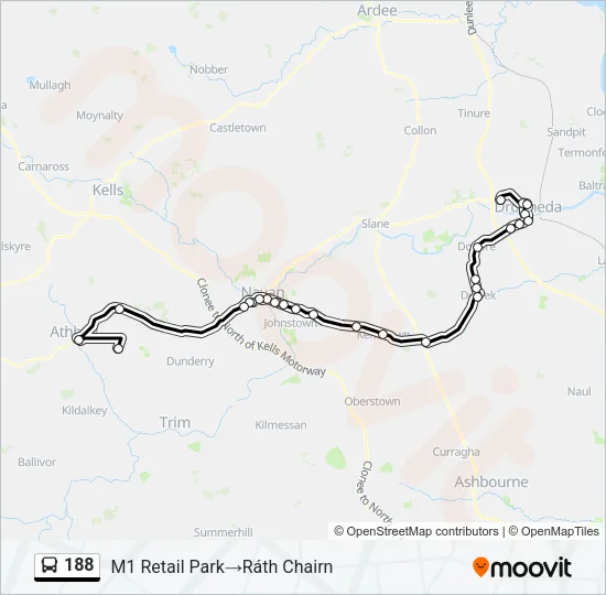 188 Bus Line Map