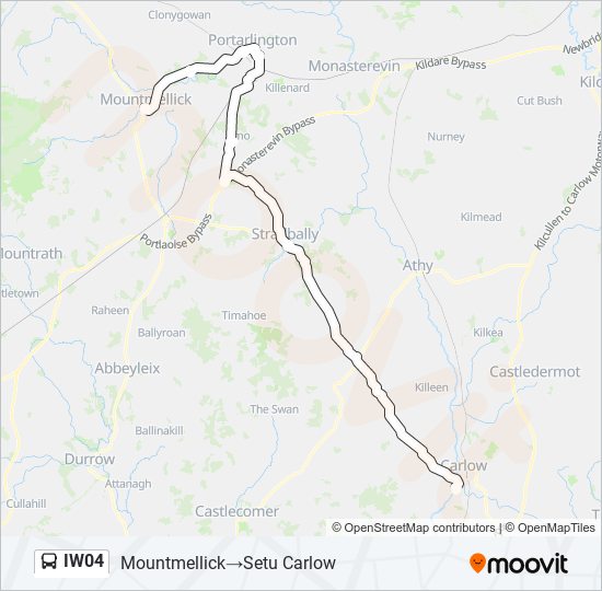 IW04 bus Line Map