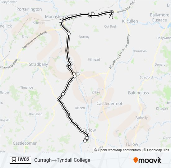 IW02 Bus Line Map