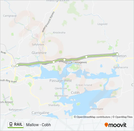 RAIL Train Line Map