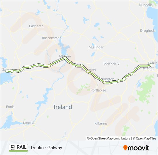 RAIL Train Line Map