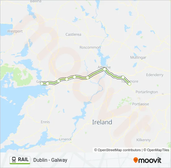 RAIL Train Line Map