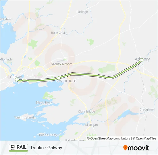 RAIL Train Line Map