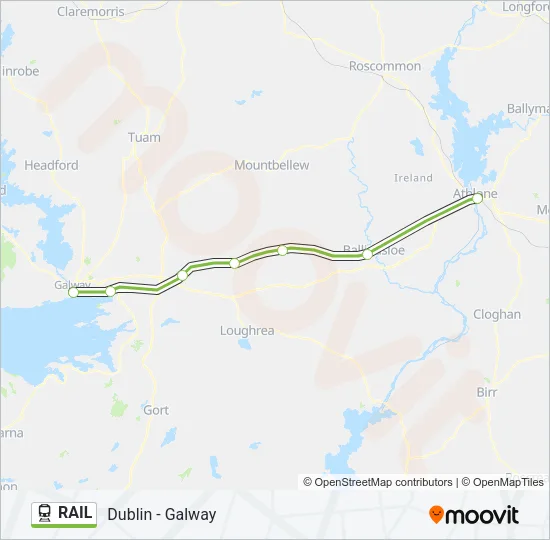 RAIL Train Line Map
